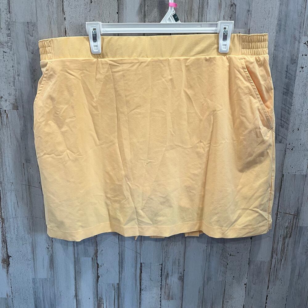New CALIA 16" ACE SKORT PEACHY MELON Pleated Girly Womens XXL Tennis Pickleball